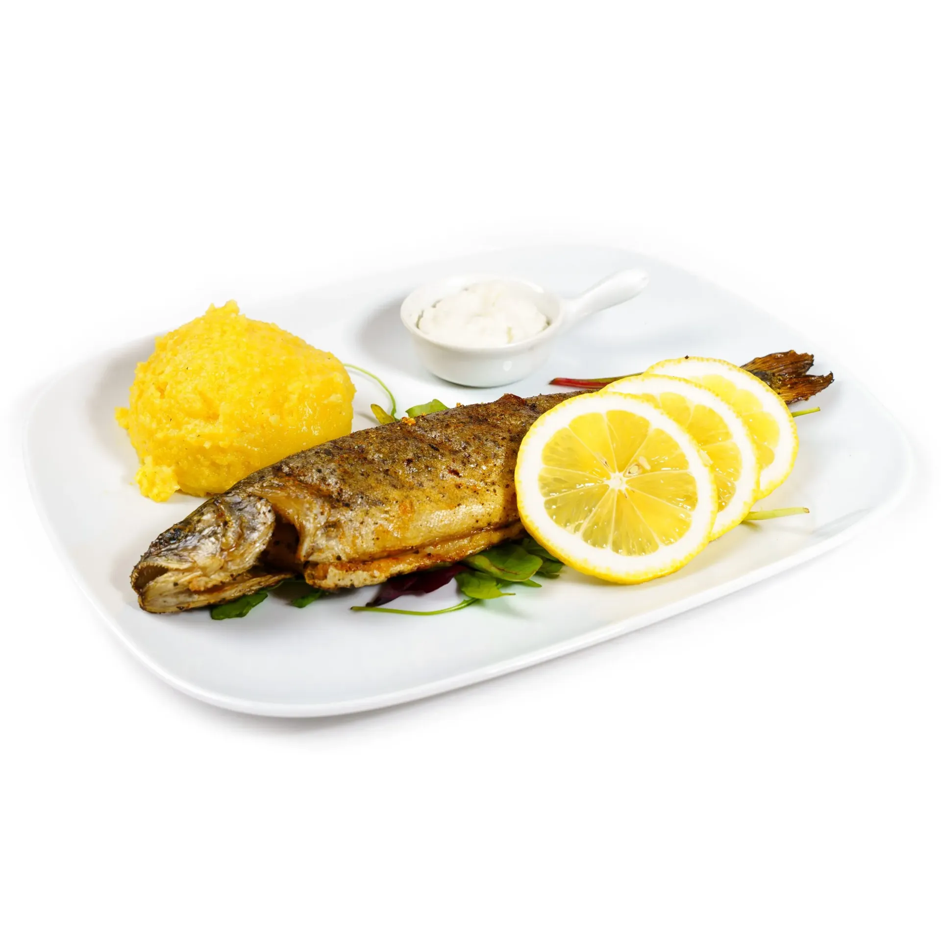 Păstrăv cu mămăliguță – 200/200 g